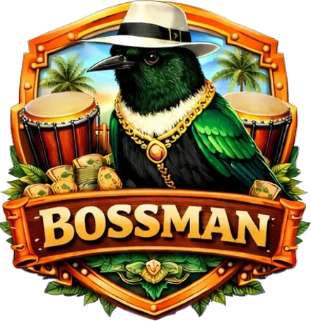 Bossman Jamaican dominoes multiplayer badge from Domino Gwaan Bad