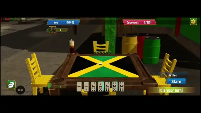 Domino Sucka animation from the Domino Gwaan Bad domino slam game