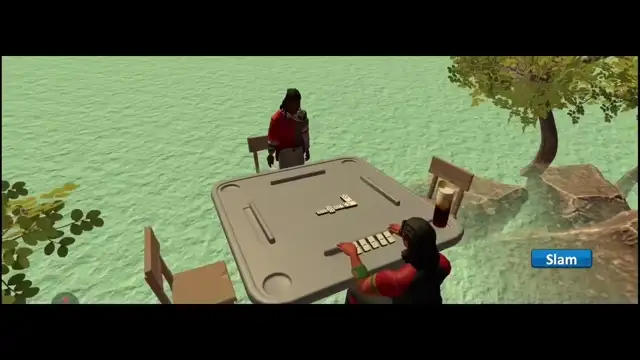 Kick Foot animation from the Domino Gwaan Bad domino slam game