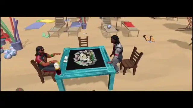 Slam and Jump animation from the Domino Gwaan Bad domino slam game