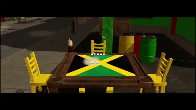 Table Bruk animation from the Domino Gwaan Bad domino slam game